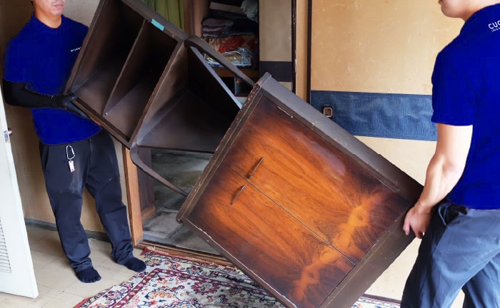 重たい家具も搬出不要