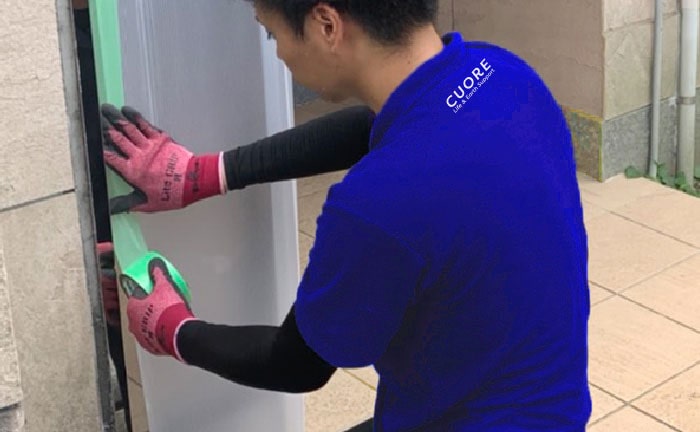 事前の養生対策で破損防止