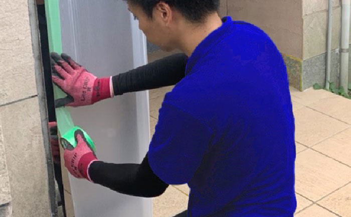 事前の養生対策で破損防止